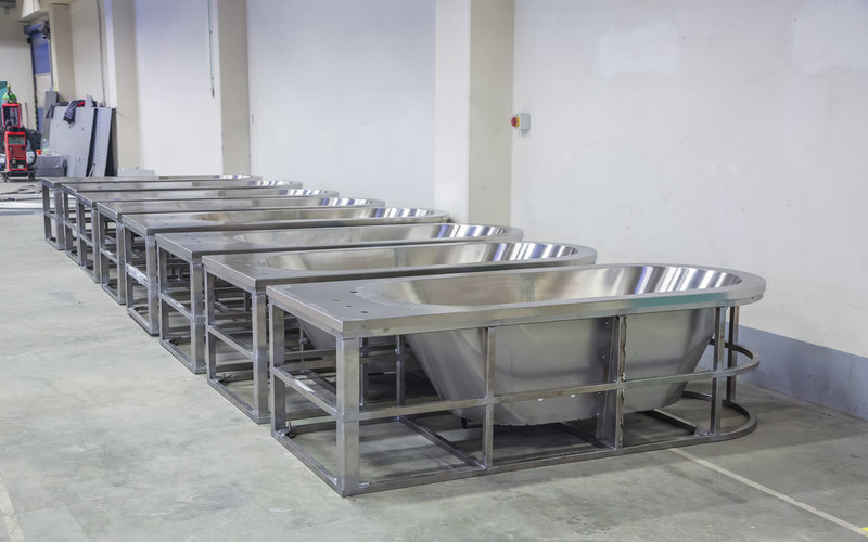 Nerezové lázeňské vany Madisson